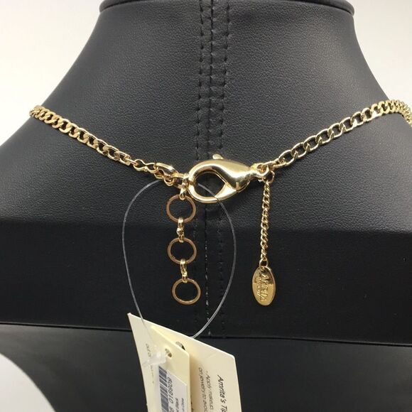 NWT Amrita Singh Bermuda statement necklace. Black and Gold Tone - Picture 6 of 16